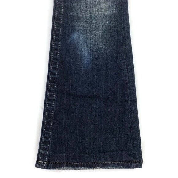 Miss Me JW5180B7V Medium Stonewash Distressed Bootcut Denim Jeans Womens 27 - Picture 16 of 16